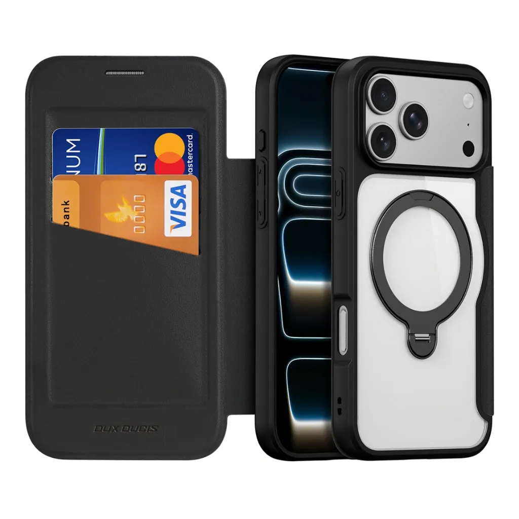 Dux Ducis iPhone 17 Pro Max Skin X Pro Magnetic Flip Case - Black-3.webp