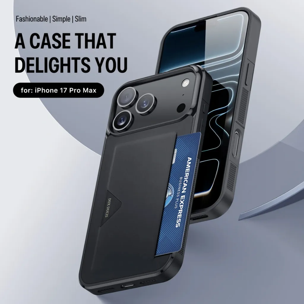Dux Ducis Pocard Case with Card Holder - Black-2.webp