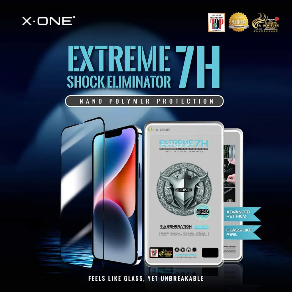 X.One 2.5D Full Cover 4Th Generation Extrem Shock Eilminator iPhone 15 Pro Max2.webp