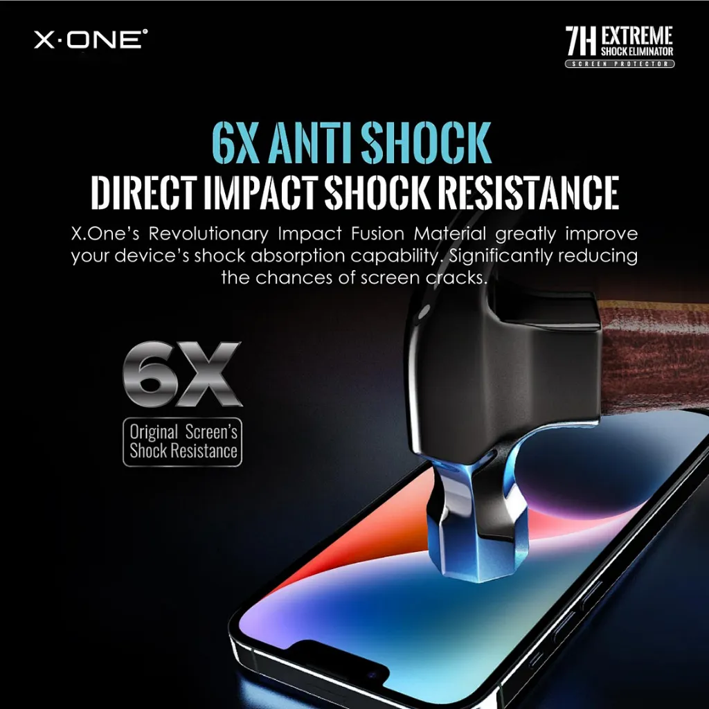 X.One 2.5D Full Cover 4Th Generation Extrem Shock Eilminator iPhone 15 Pro Max3.webp