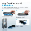 X-One Hybrid Polymer Impact – (Anti-Blue Light + Privacy) with Installer Kit For iPhone 18 Pro-6.webp