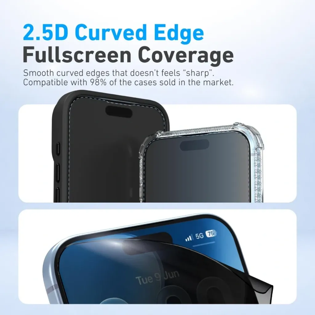 X-One Hybrid Polymer Impact – (Anti-Blue Light + Privacy) with Installer Kit For iPhone 18 Pro-10.webp