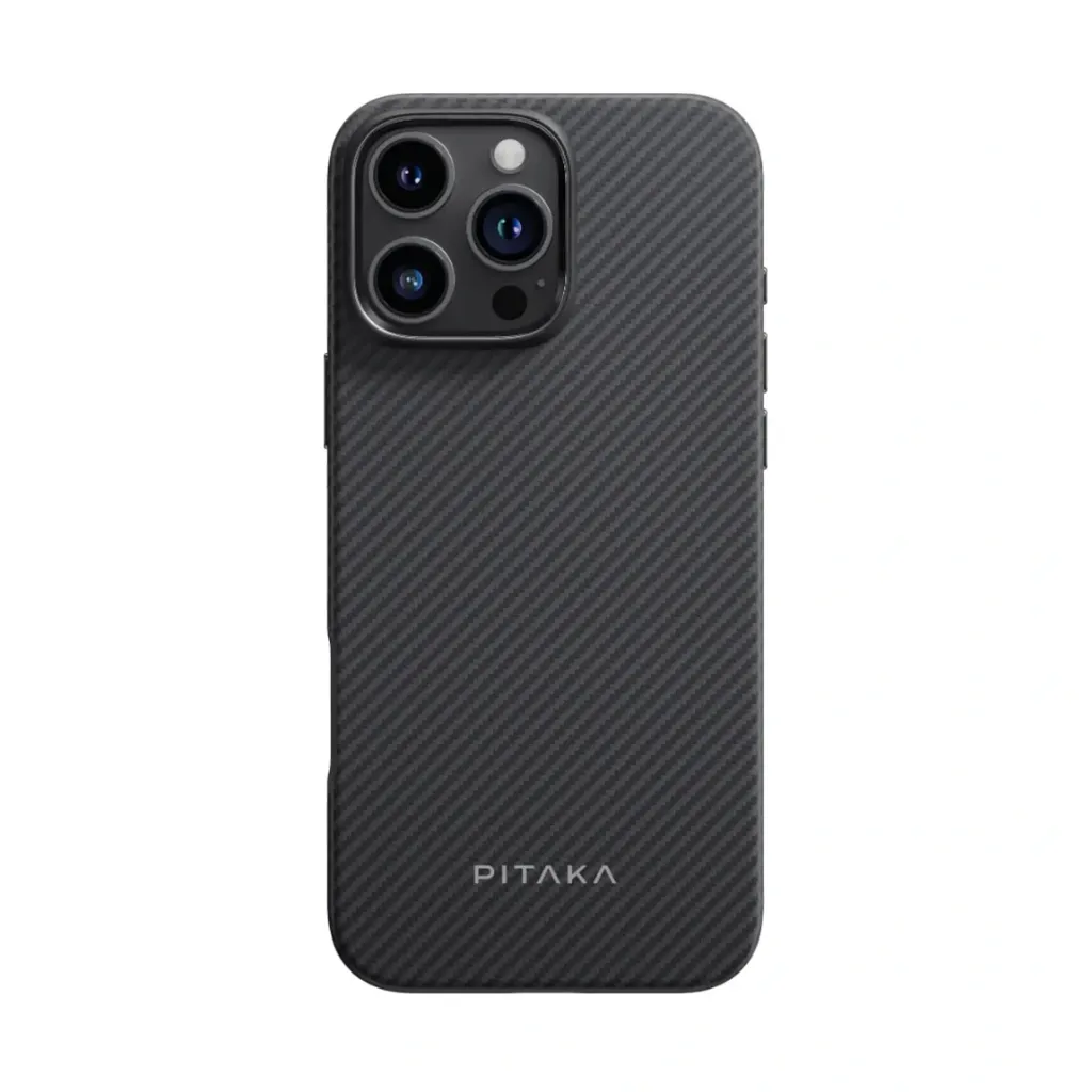 Pitaka Military Grade Protective Case for iPhone 16 Pro Max - Black/Grey