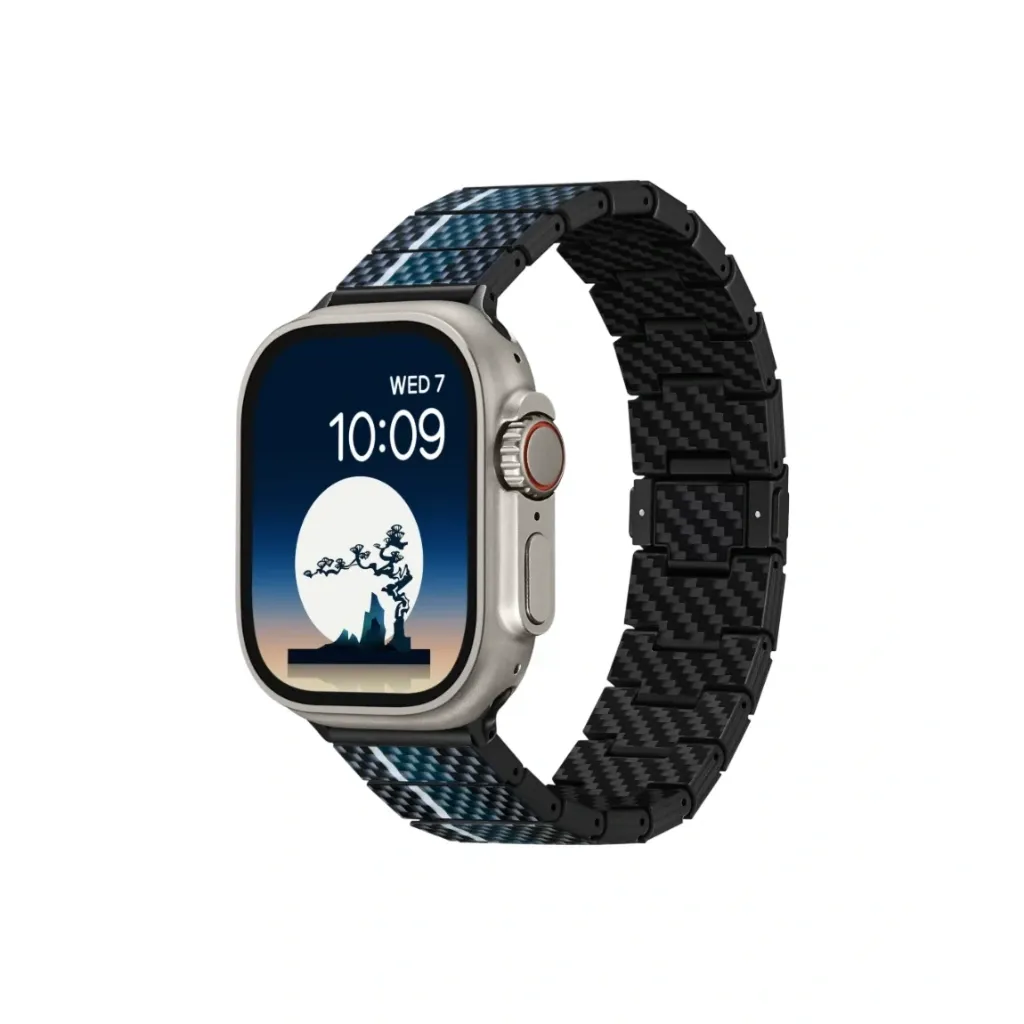 [70803001] Pitaka Carbon Fiber Apple Watch Band Poetry Of Things - Moon