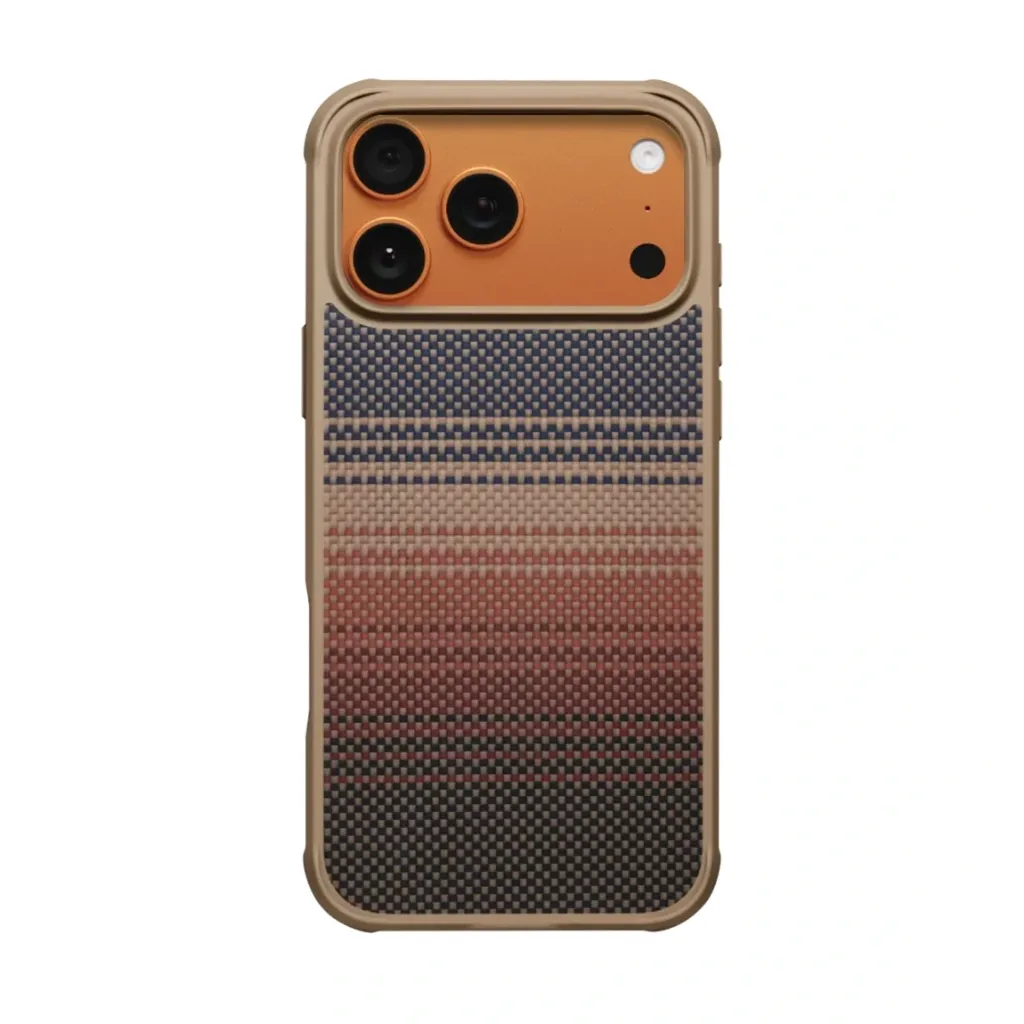 [70800701] PITAKA ARAMID PROGUARD (ULTRA THIN CAMERA BUTTON) CASE IPHONE 17 PRO MAX - SUNSET KI1702MGPM