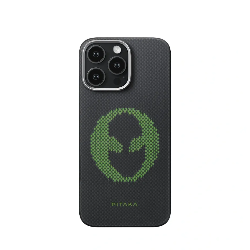 [70800801] PITAKA Aries Case for iPhone 16 Pro (Alien) - Black
