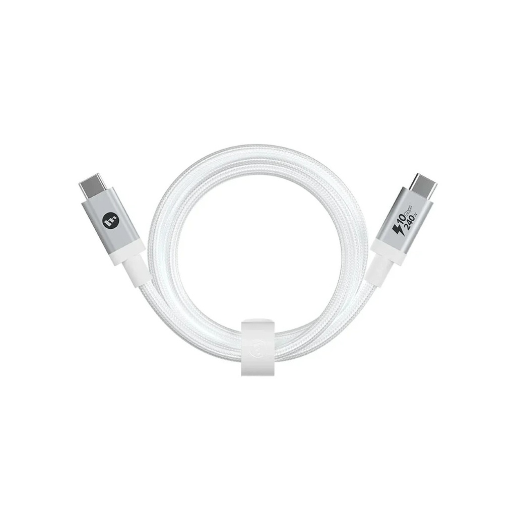 [71600901] Mophie USB-C to USB-C Cable 10Gbps/240W 1.5m - White