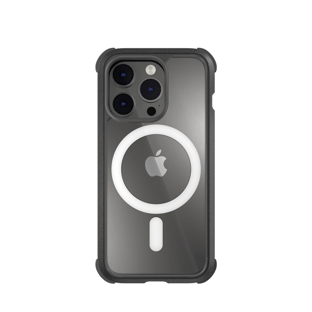 Mageasy Odyssey M Leather Rugged Case With Magsafe for iPhone 14 Pro (leather black)