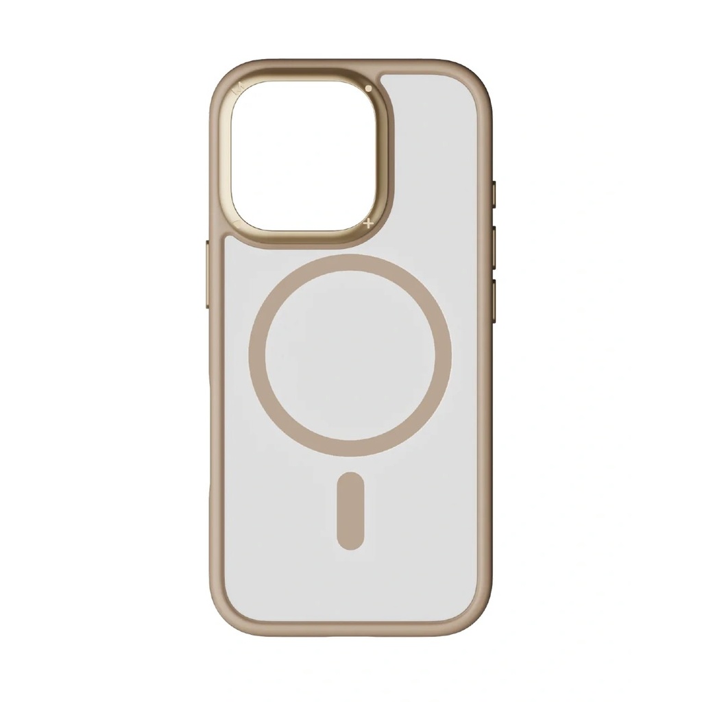 Momax Play Magnetic Case For Iphone 16 Pro Max - Gold