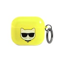 Karl Lagerfeld TPU Choupette Fluo Case for Apple Airpods 3 - Yellow