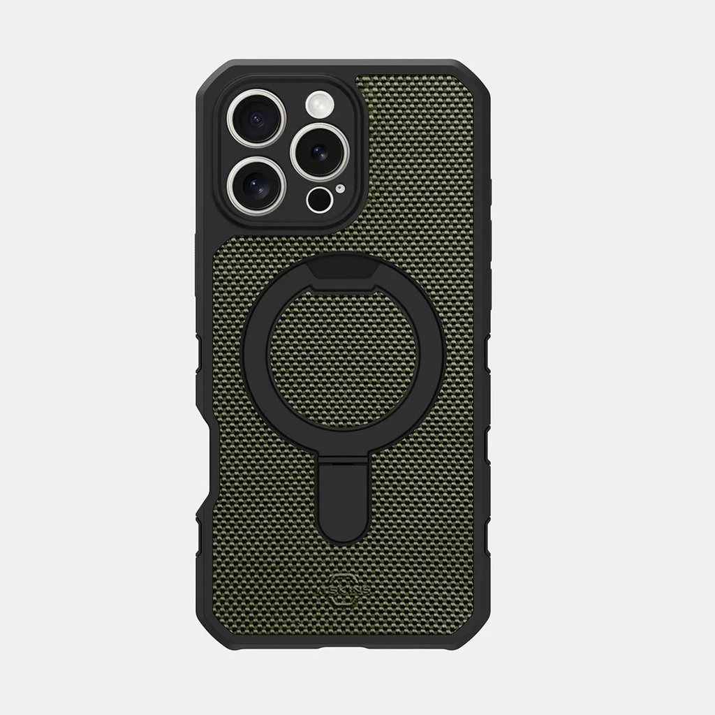 [76700401] ITSKINS FORCE R // NYLON w/ MagSafe For iPhone 16 Pro Max - Olive Green