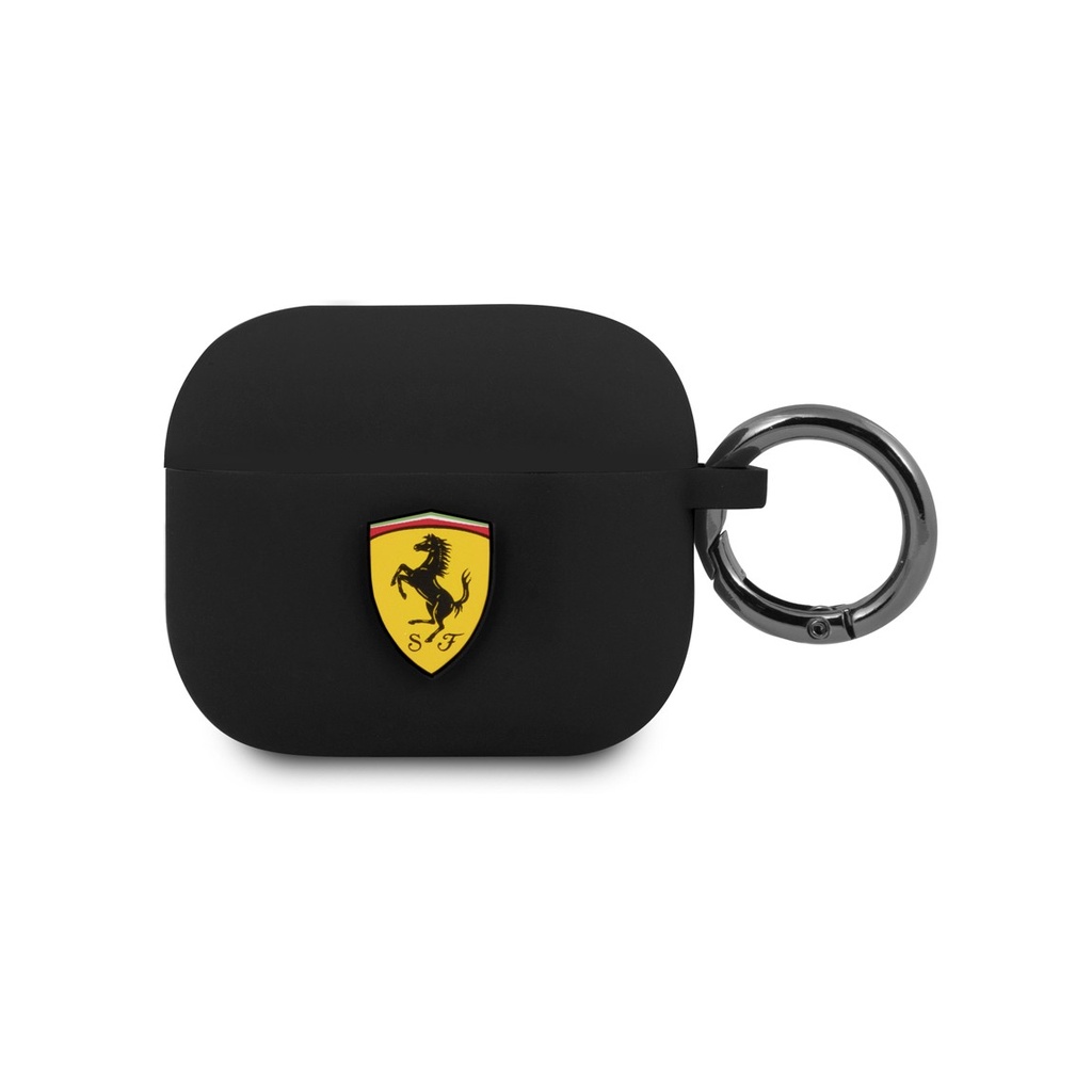 [72701401] Ferrari Scuderia Silicone Case with Ring for Airpods 3 - Black