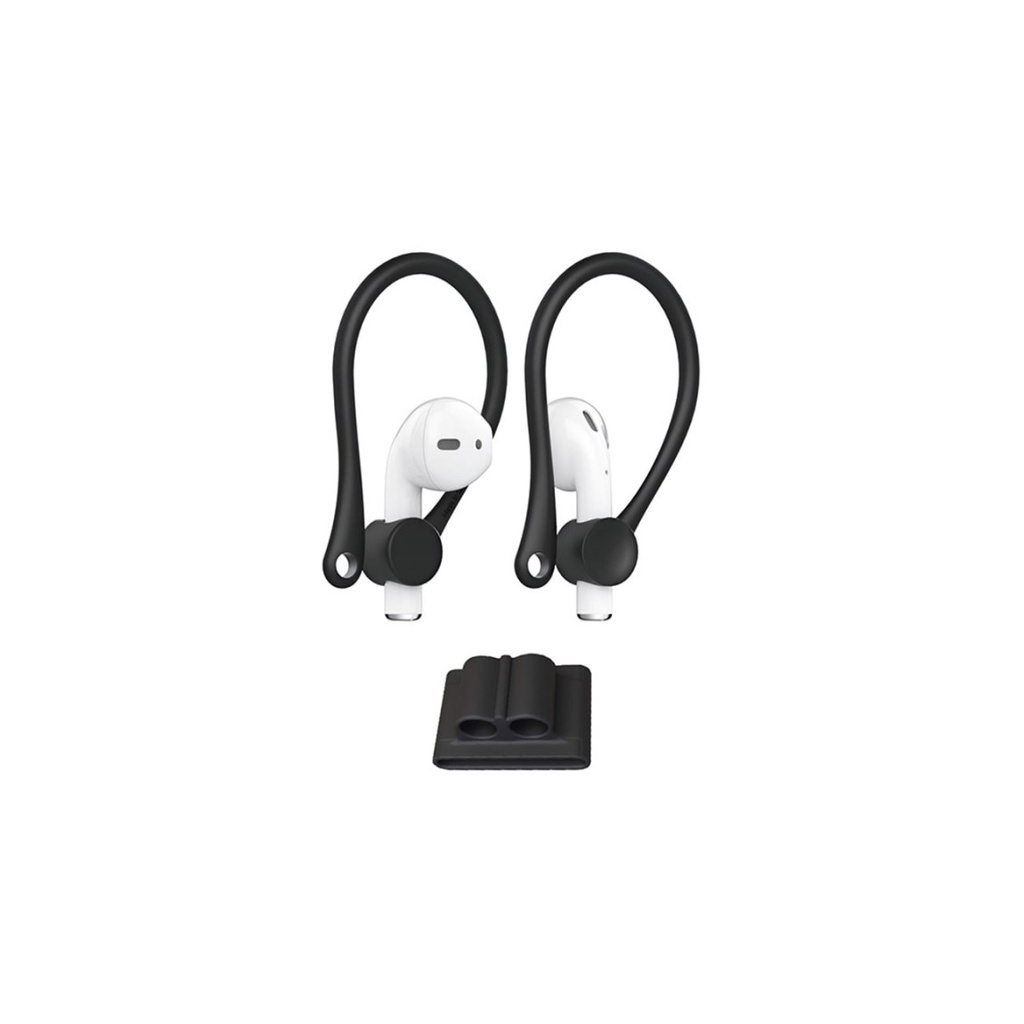 [72000401] Coteetci Wrist Fit & Earhooks Suit for AirPods 2nd - Black