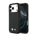 BMW MagSafe Kevlar Case With Metal Logos For iPhone 17 Pro Max - Black