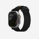 AULUMU A11 MAG BUCKLE SLIM APPLE WATCH BAND 42-49MM-BLACK