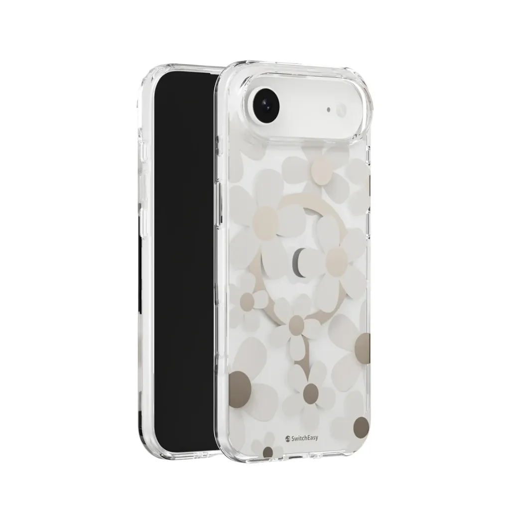 [75601401] SwitchEasy Fleur 3D Patterned Shockproof Case for iPhone 17 Air | MagSafe - Golden gray