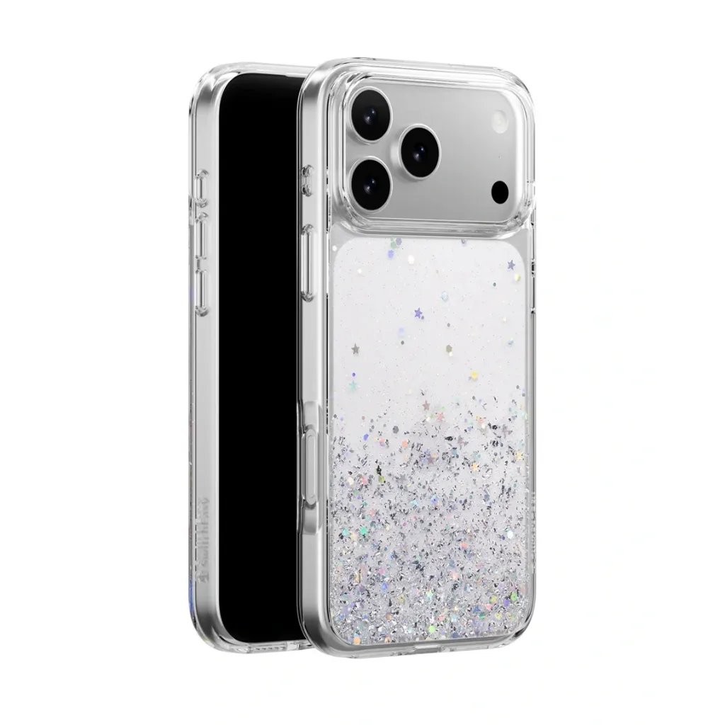 [75600401] SwitchEasy Starfield 3D Glitter Shockproof Case for iPhone 17 Pro max | MagSafe - Transpernt
