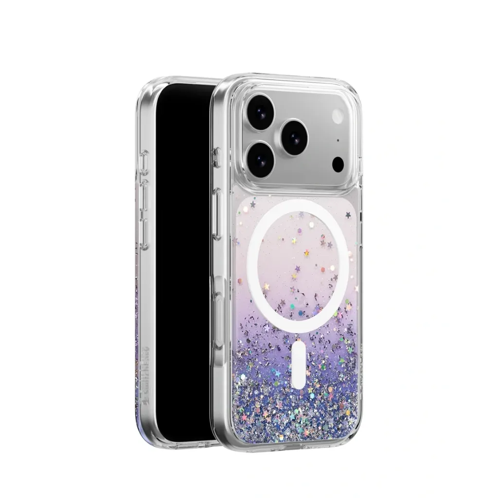 [75603101] SwitchEasy Starfield 3D Glitter Shockproof Case for iPhone 17 Pro | MagSafe -Twilight / White Ring