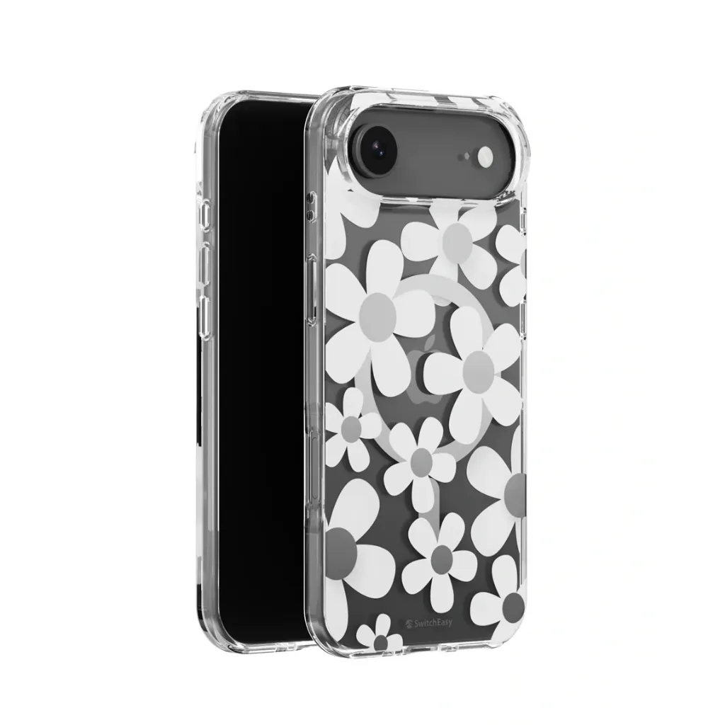 SwitchEasy Fleur 3D Patterned Shockproof Case for iPhone Air | MagSafe - White