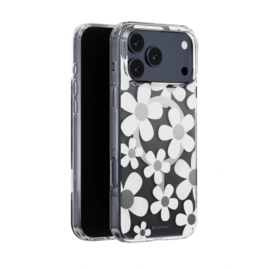 [75600201] SwitchEasy Fleur 3D Patterned Shockproof Case for iPhone 17 pro max | MagSafe - white