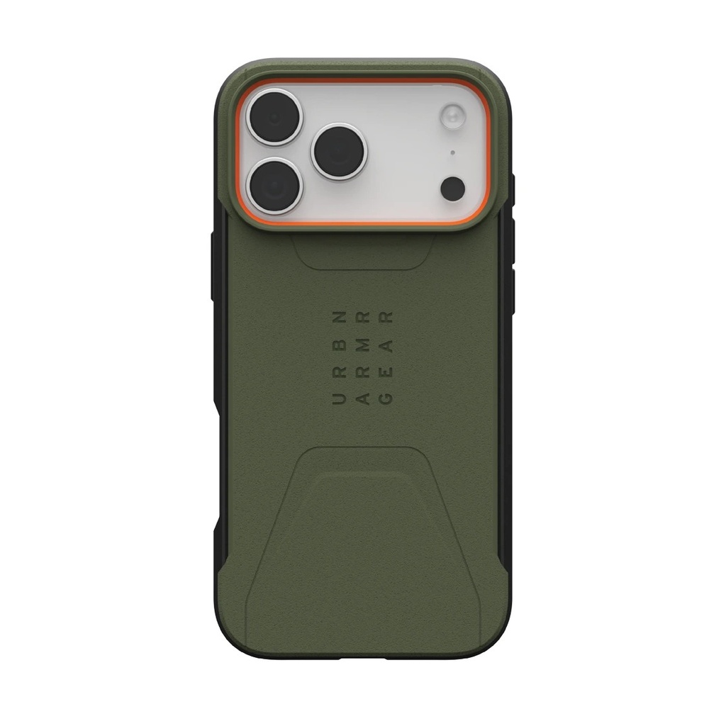 UAG CIVILIAN RUGGED MAGSAFE CASE IPHONE 17 PRO MAX - OLIVE/ORANGE