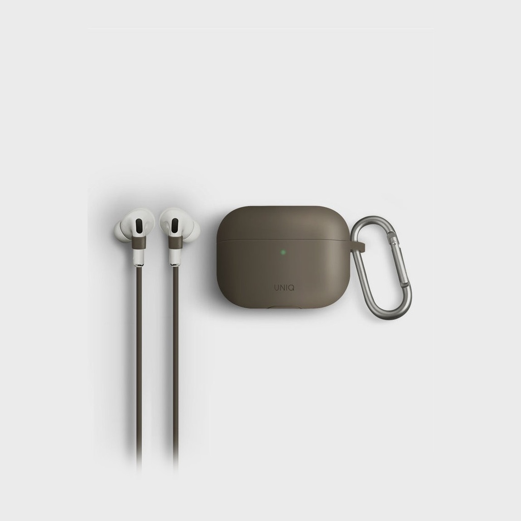 UNIQ VENCER Protective Silicone Case For AirPods Pro - Dark Sand