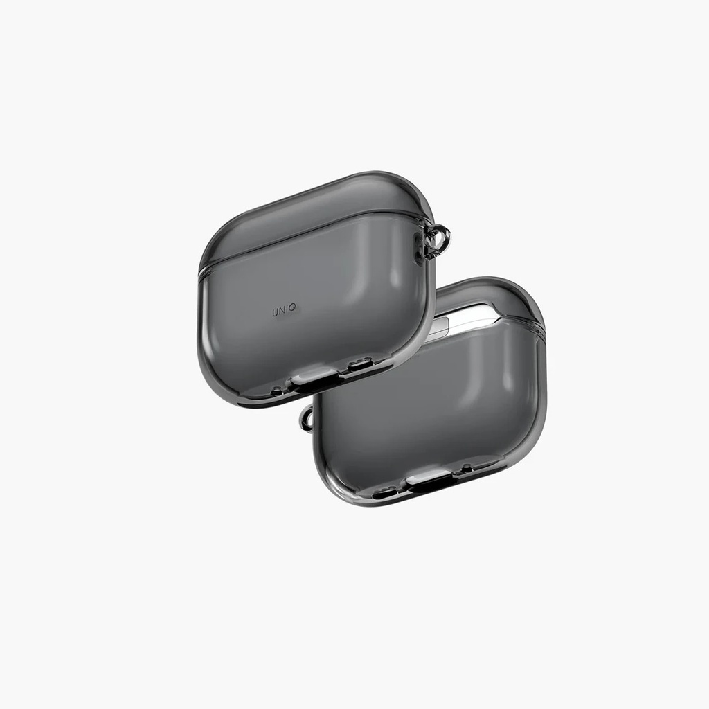 Uniq Glase Airpods Pro 3rd Gen Hang Case - Glossy Smoke