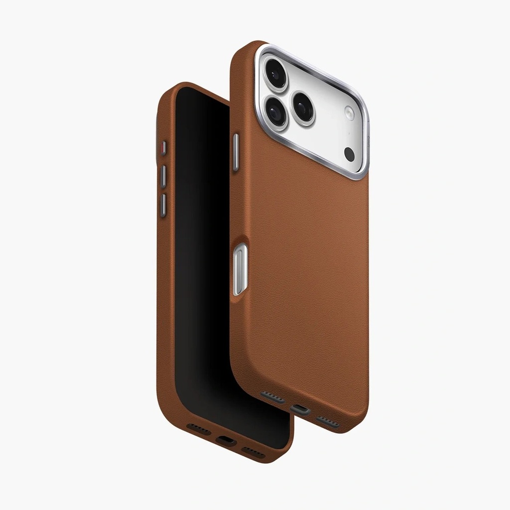 UNIQ LYDEN VEGAN LEATHER CASE IPHONE 17 PRO MAX - CARAMEL