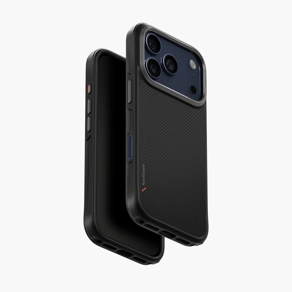 UNIQ Keva Tough Aramid Protective Case For iPhone 17 Pro - Carbon Black