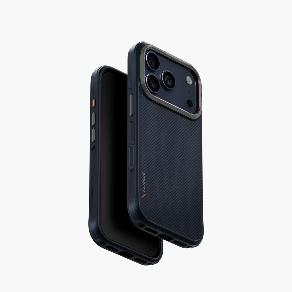 UNIQ Keva Tough Aramid Protective Case For iPhone 17 Pro - Carbon Blue
