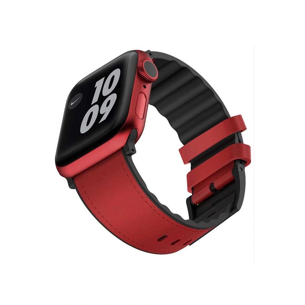 Viva Madrid Ventrux Leather Strap for Apple Watch 42/44mm - Classic Red