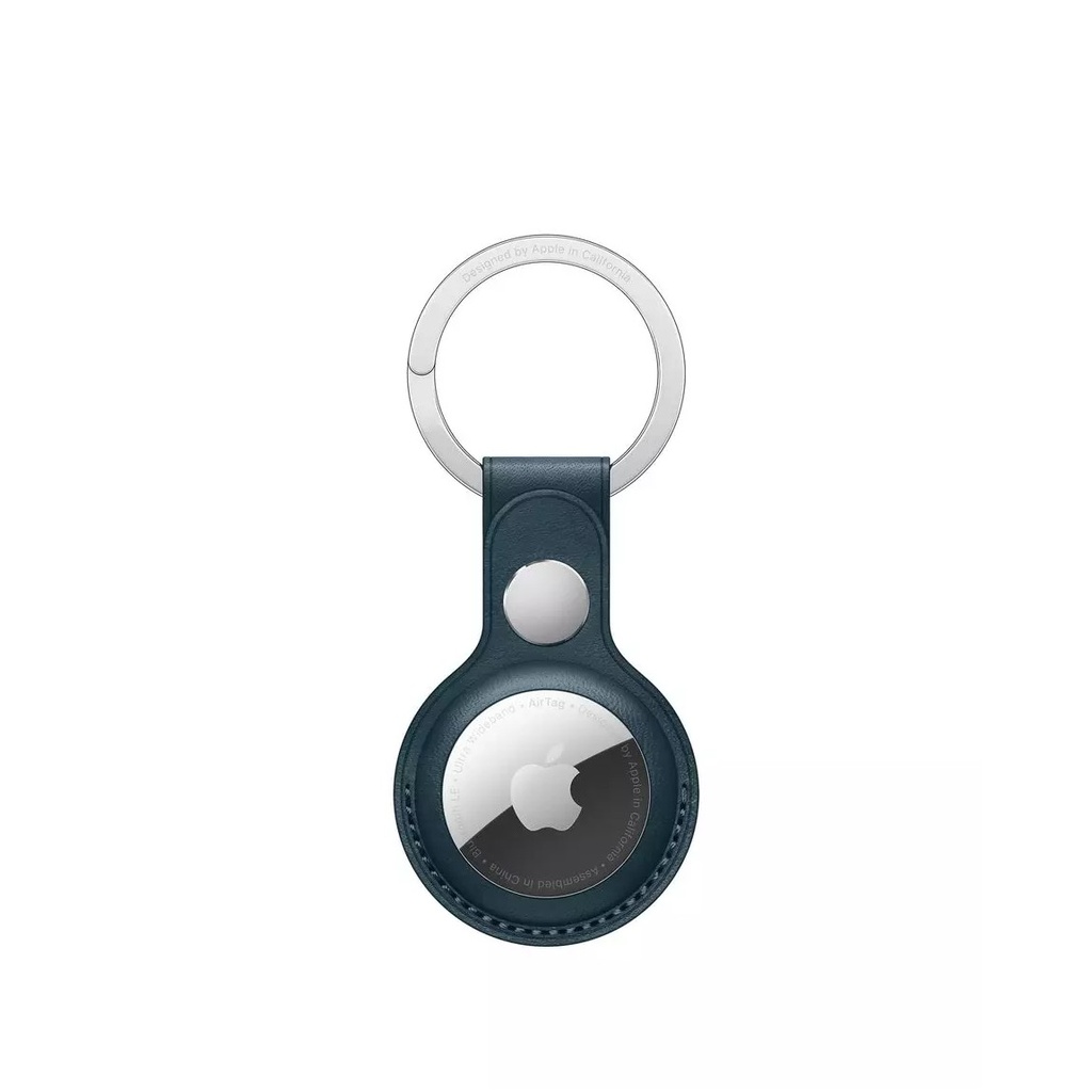 Wiwu Leather Key Ring Airtag Anahtarlk Blue