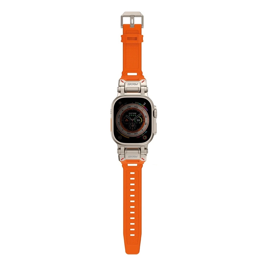 SKINARMA TITON APPLE WATCH SPORTS STRAP 49/45MM -ORANGE