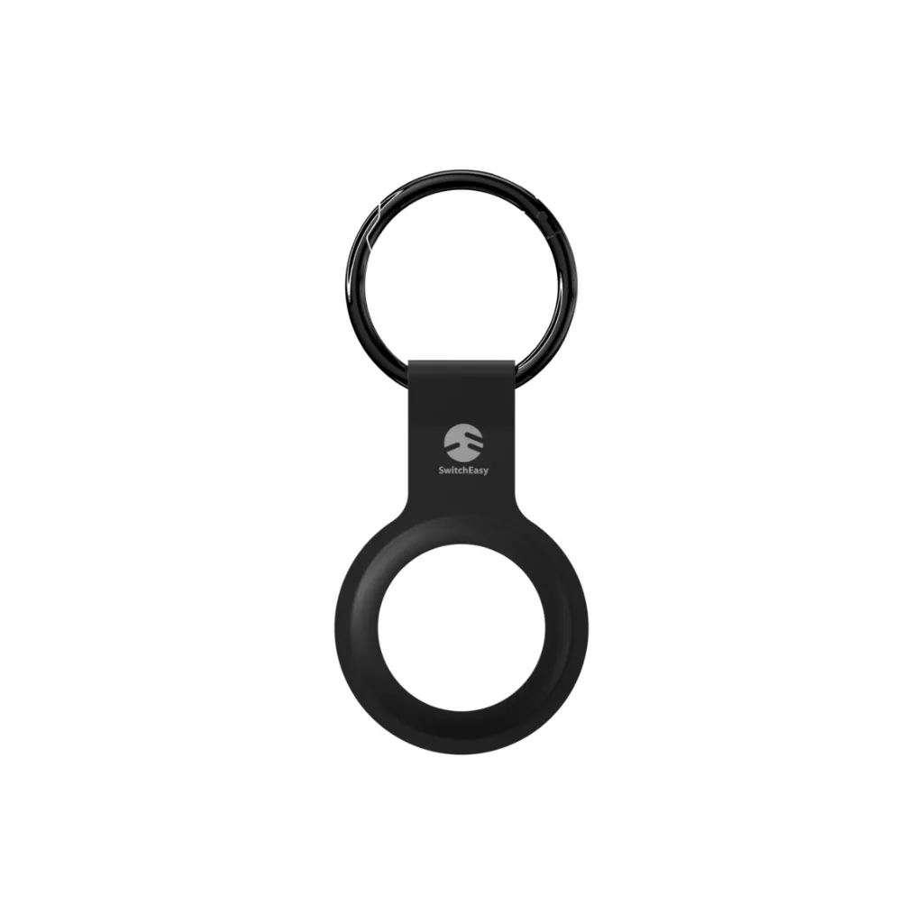 SwitchEasy Skin for AirTag Silicone Key Ring - Black