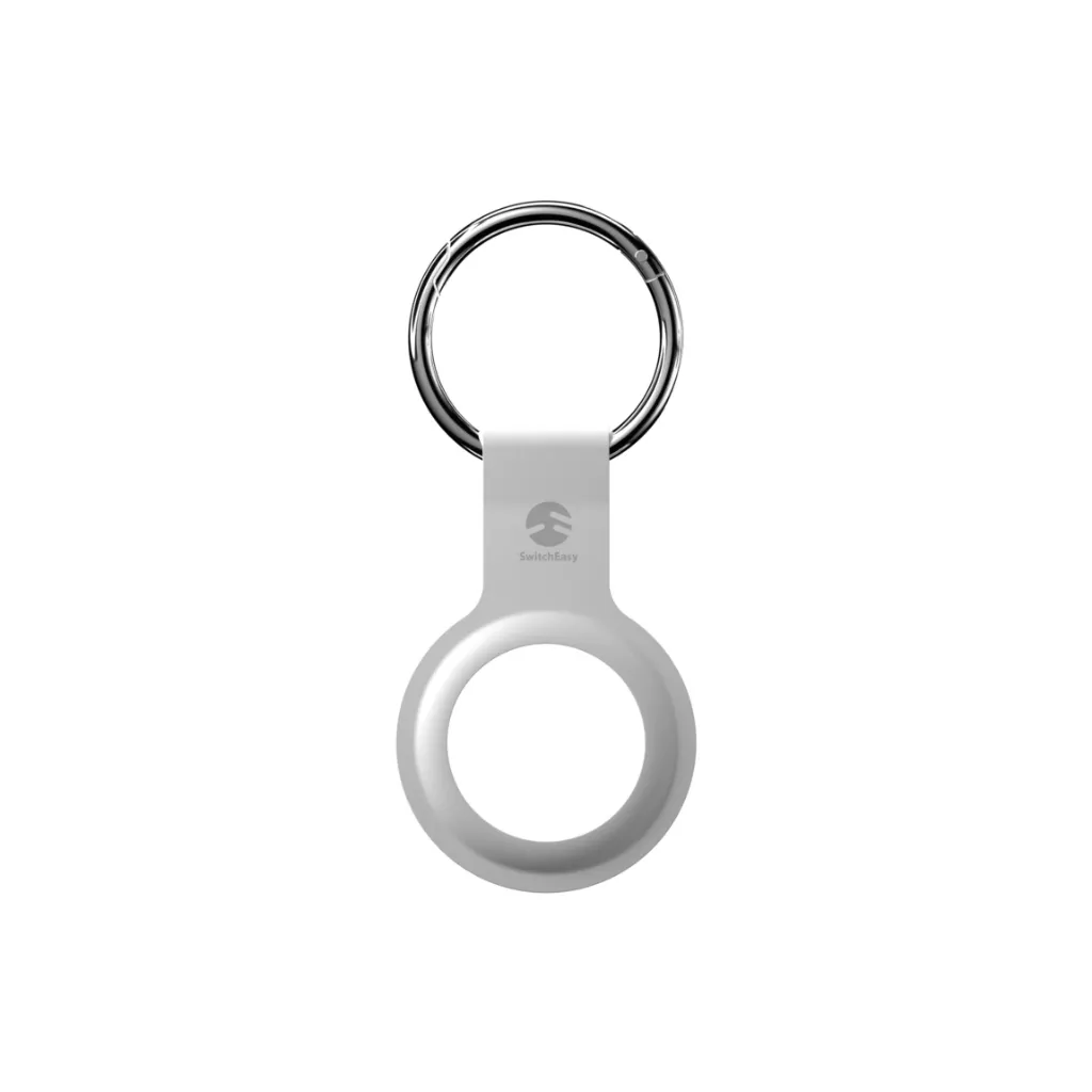[75602501] SwitchEasy Skin for AirTag Silicone Key Ring - White