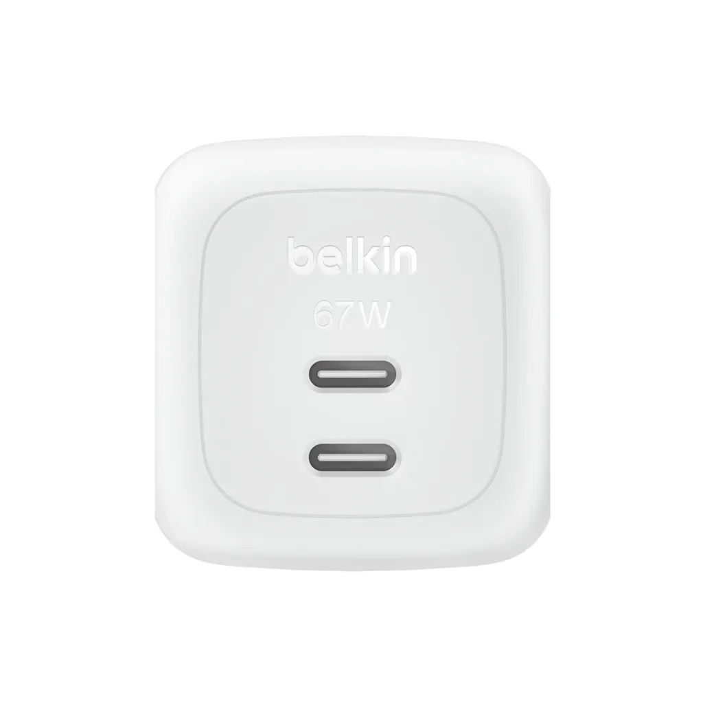 [7050] Belkin BoostCharge Pro Dual USB-C GaN Wall Charger 67W