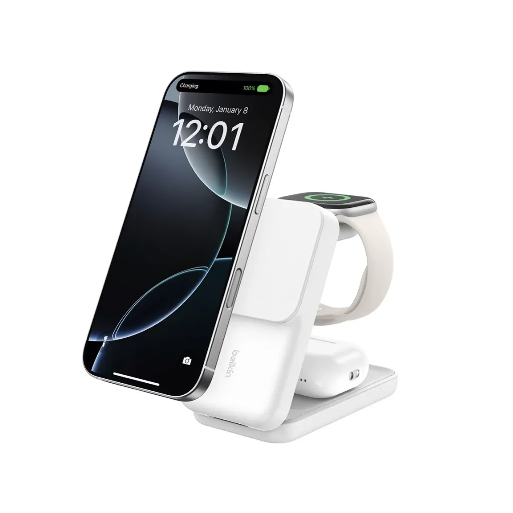 Belkin UltraCharge 3-in-1 Foldable Magnetic Charger with Qi2 25W
