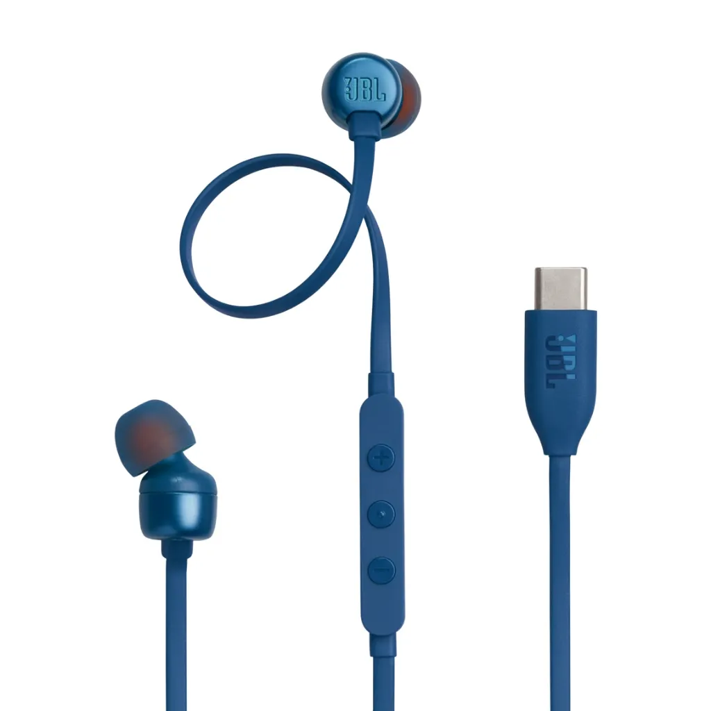JBL Tune 310C USB-C In-Ear Headphones (Blue)