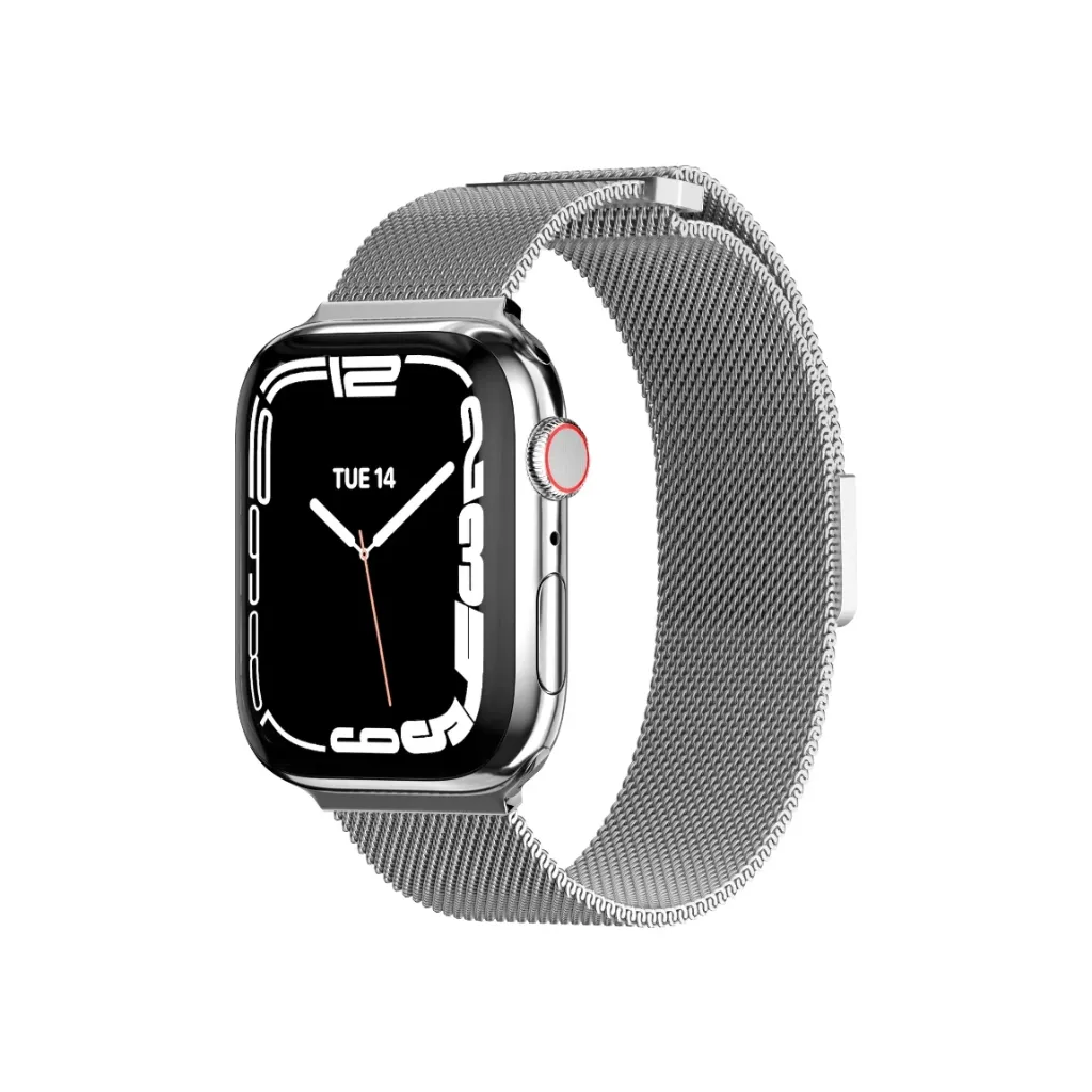 SwitchEasy Mesh Stainless Steel Apple Watch Loop -44/45/46/49mm -Silver