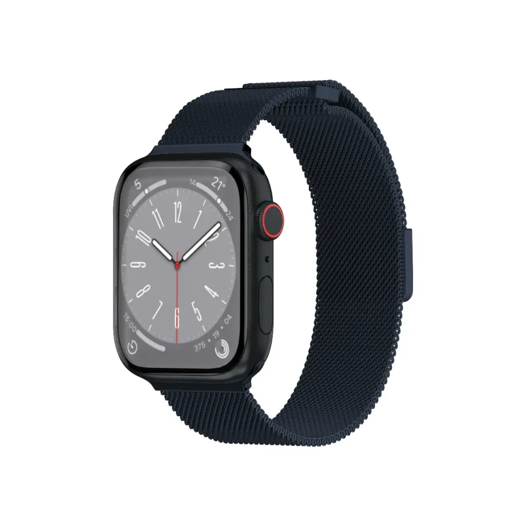 SwitchEasy Mesh Stainless Steel Apple Watch Loop -44/45/46/49mm -Midnight