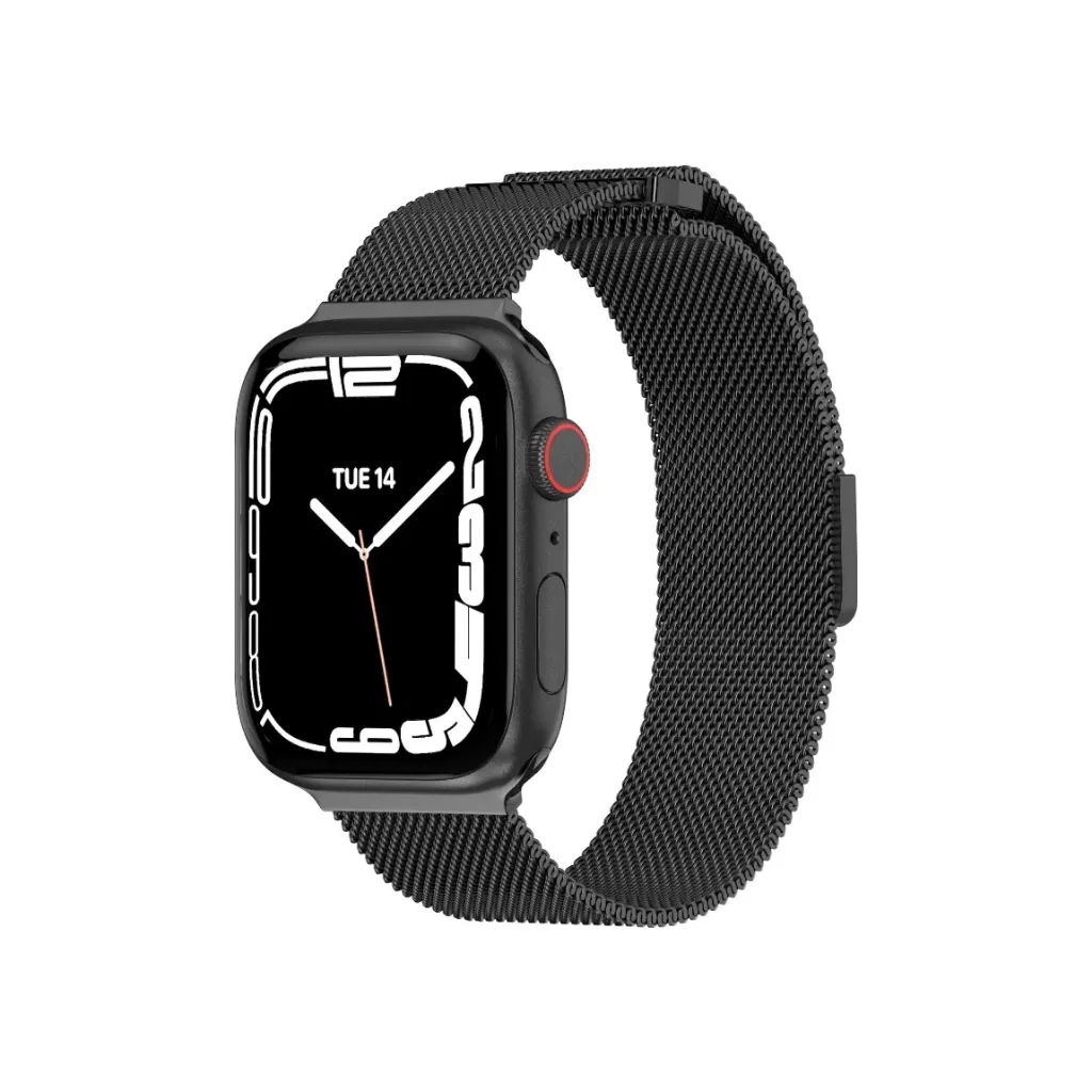 SwitchEasy Mesh Stainless Steel Apple Watch Loop -44/45/46/49mm -Black