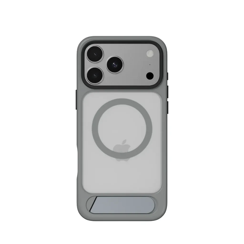 SwitchEasy EasyStand M Stand Guard Protective Case for iPhone 18 Pro - iPhone 17 Pro -Concrete