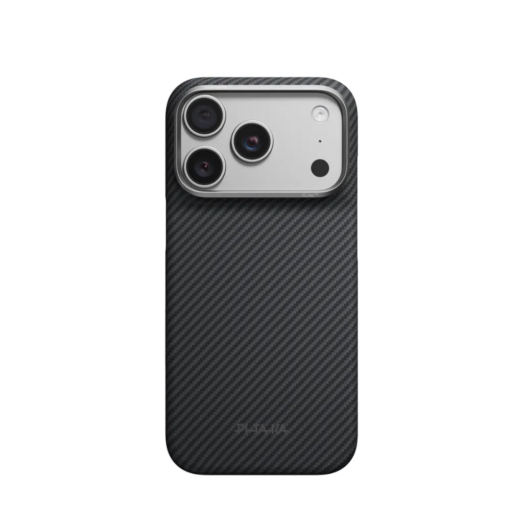 Pitaka Edge Case For iPhone 18 Pro - 600D Black/Grey (Twill)(PitaTap)
