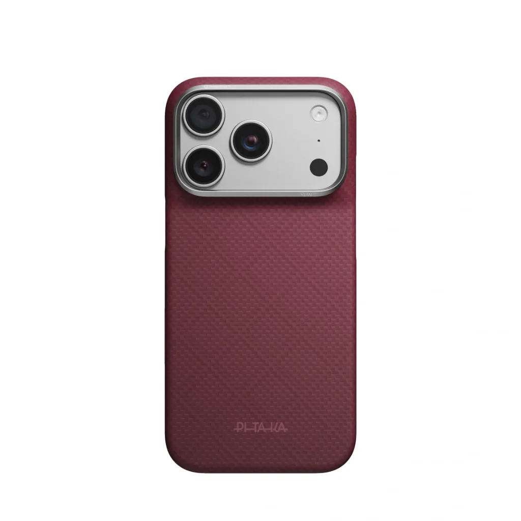 Pitaka Edge Case For iPhone 18 Pro - Burgundy (PitaTap)