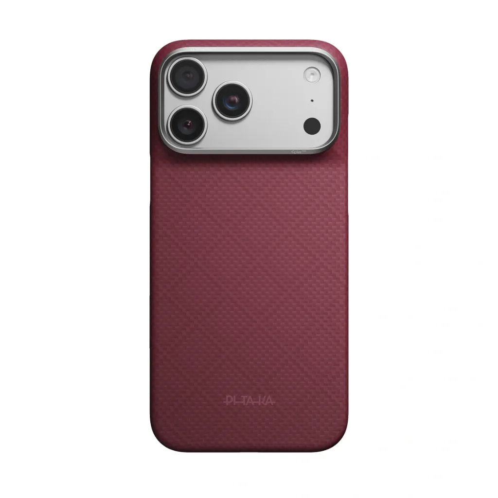 Pitaka Edge Case for iPhone 18 Pro Max - Burgundy (PitaTap)