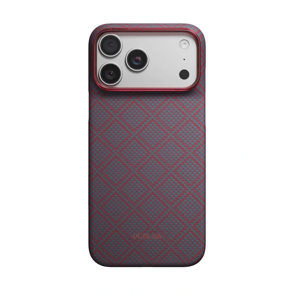Pitaka Edge Case for iPhone 18 Pro Max - Blue's Red (PitaTap)