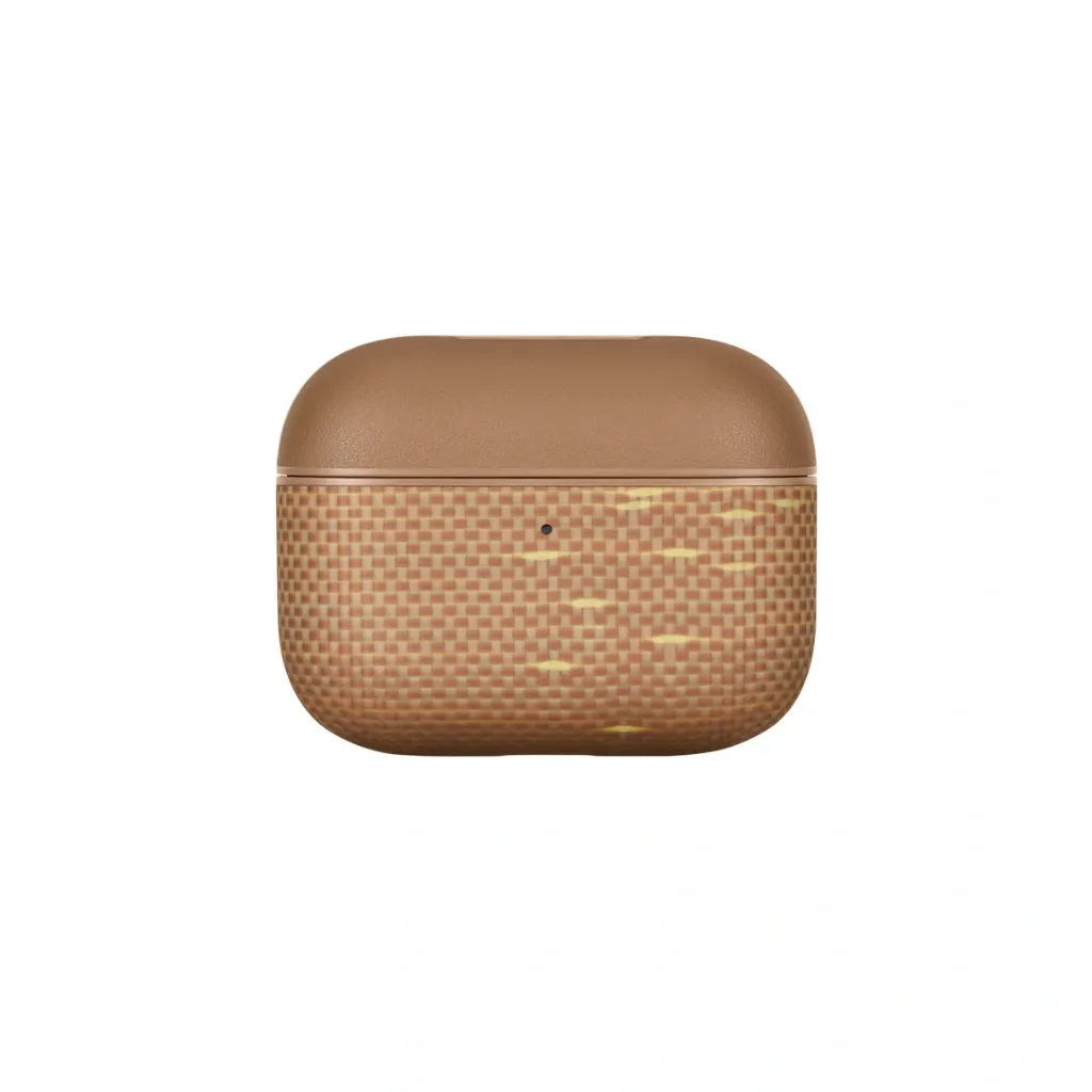 Pitaka Aramid Fiber Magnetic Case for AirPods Pro 3 -Golden Glint