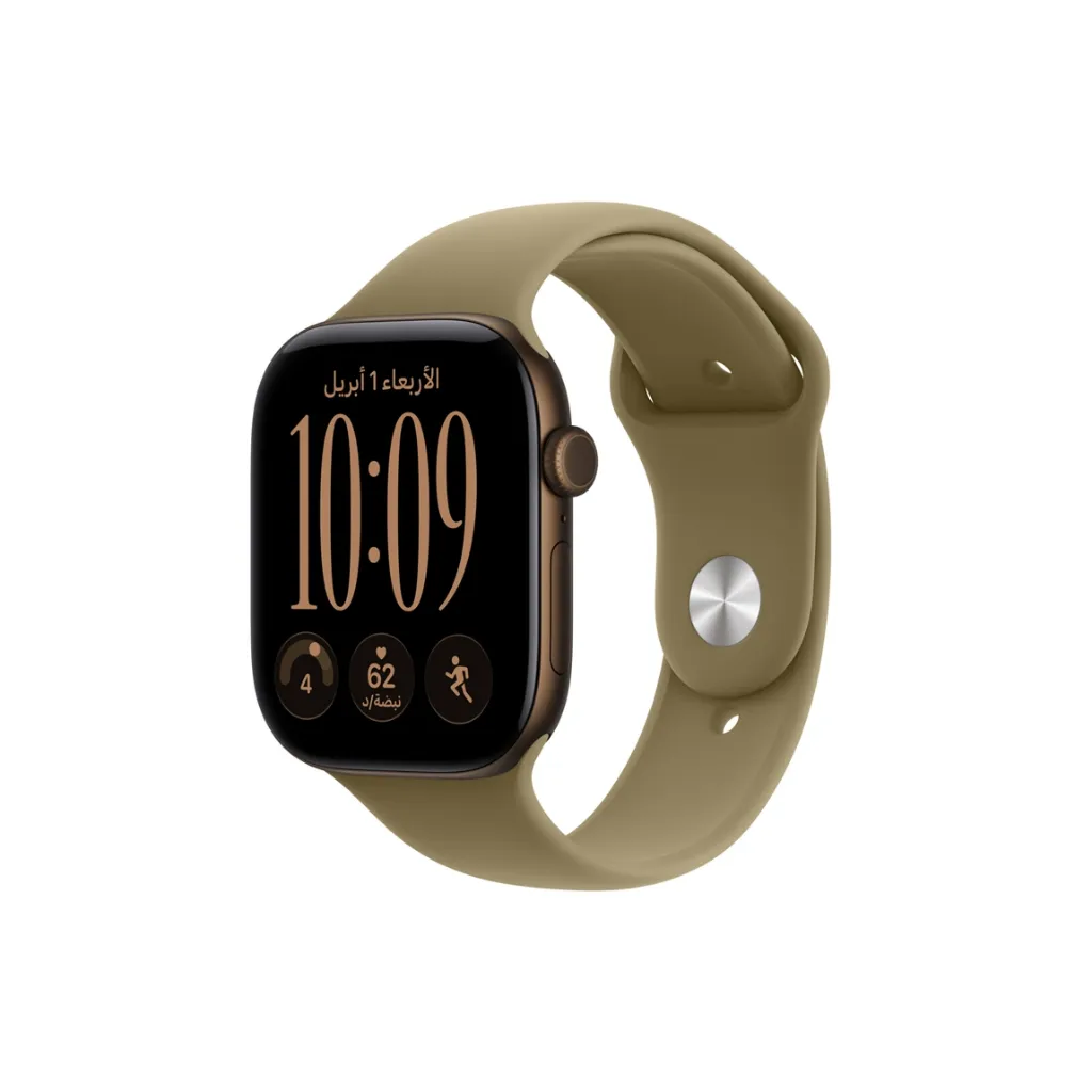 Apple Watch Series 12, GPS, Aluminum Case with Sport Band (42mm, Dark Bronze)