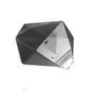 Aulumu A39 Geometric Case for AirPods Pro 3 | Lock & Lanyard - Black