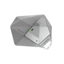 Aulumu A39 Geometric Case for AirPods Pro 3 | Lock & Lanyard - Gray